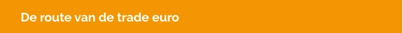 De route van de trade euro